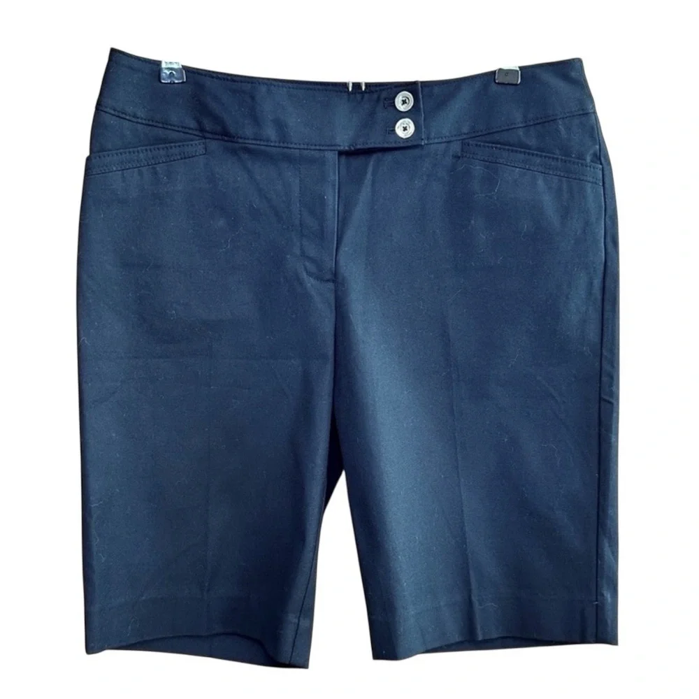 White House Black Market Black Slim Bermuda Short